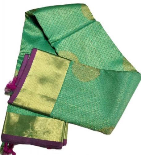 ARNI SILK HALF FINE ZARI SAREE WITH BLOUSE